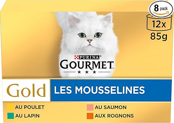 GOURMET - GOURMET GOLD MOUSSELINE Lot 12 x 85gr 1 RNMRbRnXL AC SX PIbundle TopRight SH