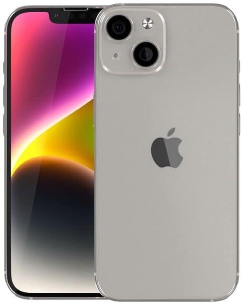 iPhone 14 128Go Starlight MPUR3HX/A 1 iPhone Go Starlight MPURHX/A