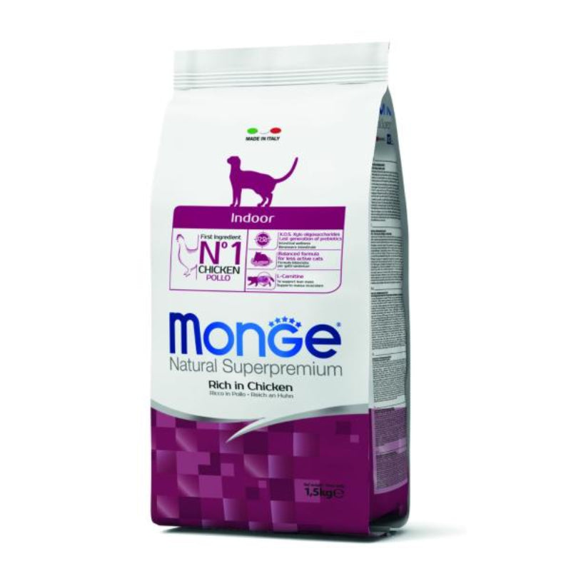 MONGE - CROQUETTE CHAT INDOOR AU POULET 400 GR 1 MONGE - CROQUETTE CHAT INDOOR AU POULET 400 GR