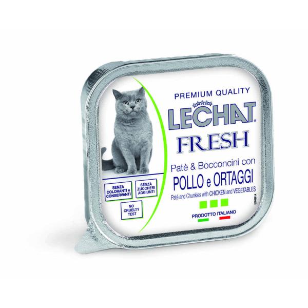 LE CHAT FRESH - BARQUETTE AU POULET 100 Gr 1 LE CHAT FRESH - BARQUETTE AU POULET 100 Gr