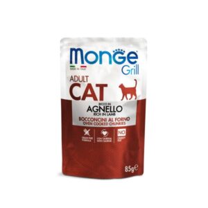 MONGE - POCHON CHAT ADULTE AU AGNEAU 85 GR