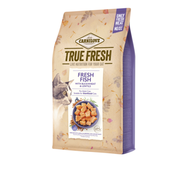 CARNILOVE TRUE FRESH CROQUETTE CHAT STÉRILISE AU POISSON 1.8 KG 1 CARNILOVE TRUE FRESH CROQUETTE CHAT STÉRILISE AU POISSON 1.8 KG