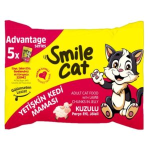 SMILE CAT - POCHON ADULT CHAT AU AGNEAU GELEE 5*85GR