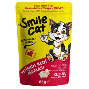 SMILE CAT - POCHON ADULTE CHAT AU AGNEAU GELEE 85GR