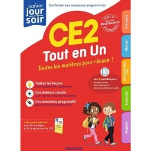 Cahier du jour/cahier du soir CE2 tout en un. + Guide parents Edition 2025