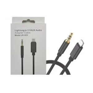 Adaptateur JH de iPhone vers Jack ,mm Noir