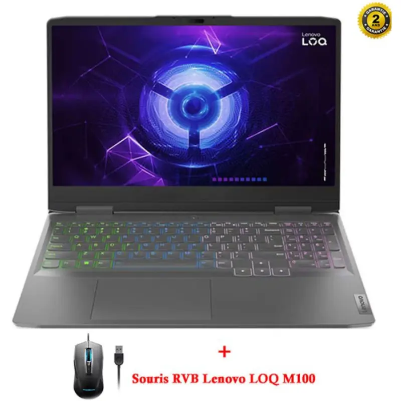 Pc Portable GAMER LENOVO LOQ 15IRH8 i7 13È GÉN 64GO RTX 4050-Gris 1 Pc Portable GAMER LENOVO LOQ IRH i È GÉN GO RTX Gris