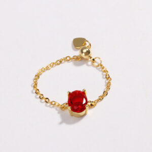 BAGUE ADJUSTABLE RED
