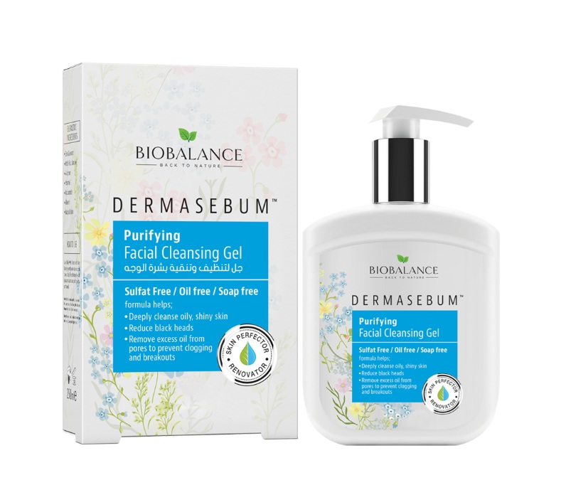 BIOBALANCE DERMAsebum gel nettoyant 250ml 1 BIOBALANCE DERMAsebum gel nettoyant ml jpg