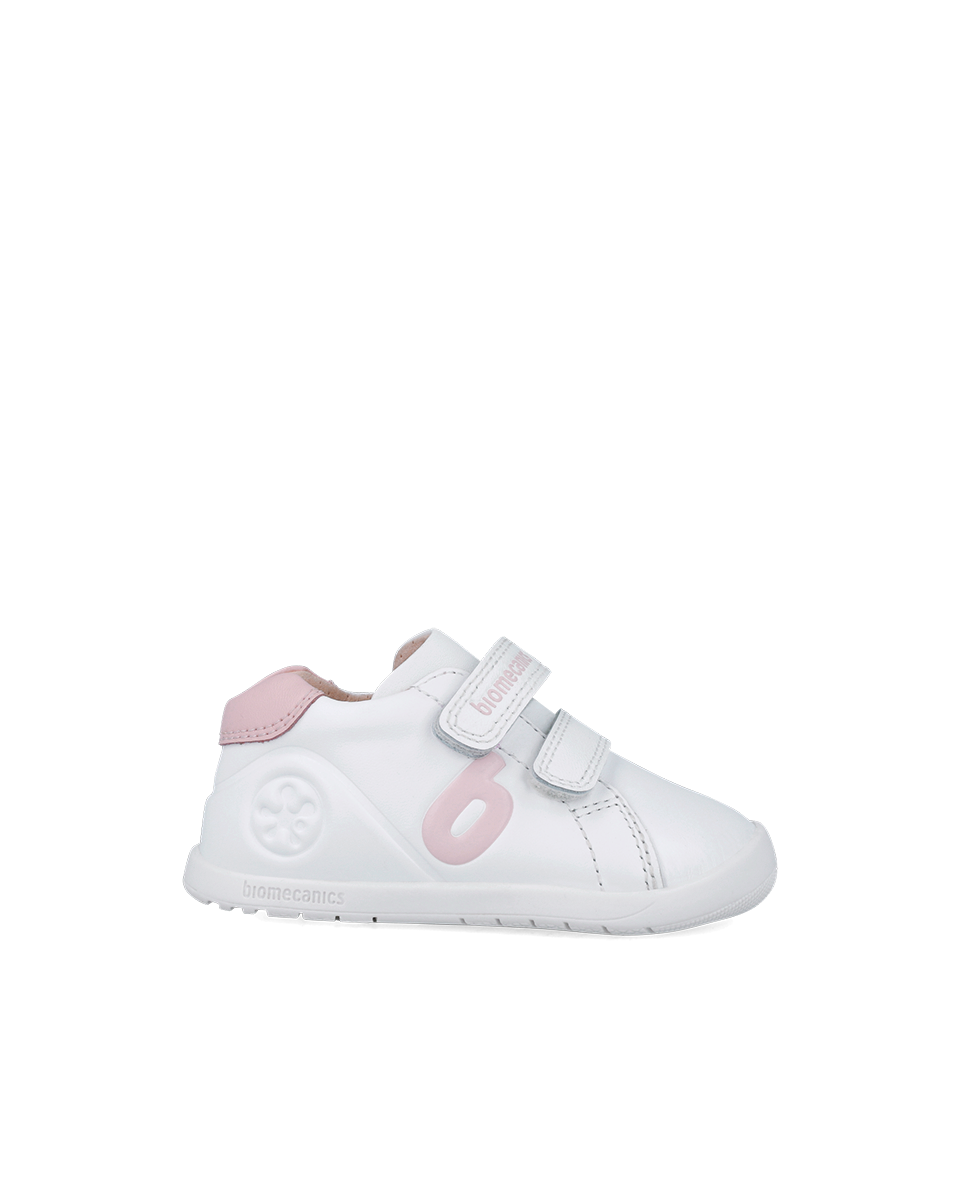 BIOMECANICS Chaussure sport blanc et rose (Napa) 23 Réf: 251010-B113 1 BIOMECANICS Chaussure sport blanc et rose Napa Ref B png