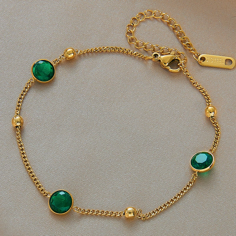 Bracelet Élégance Émeraude 💚 1 BR FN webp