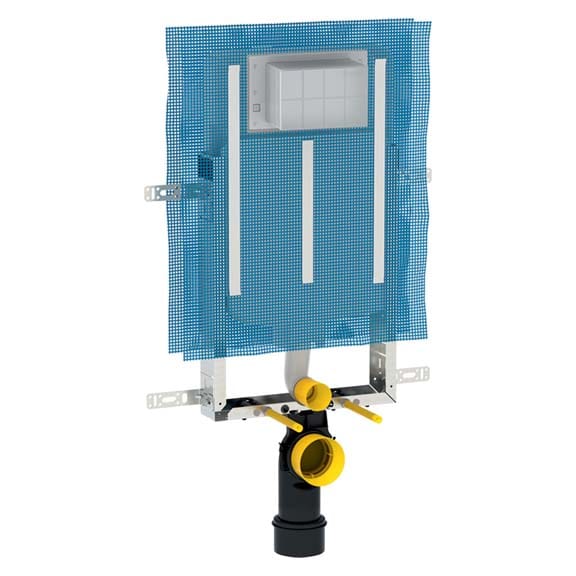 Bati Chasse Encastré 8CM GEBERIT + Plaque de Déclenchement Chromé 1 Bati Chasse Encastre CM GEBERIT jpg