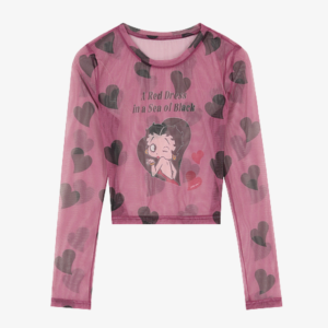 BettyBoopMeshCropTop