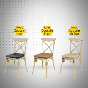 CHAISE BROOKLYN PLASTIQUE AVEC COUSSIN