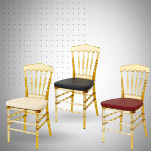 CHAISE NAPOLÉON AMBRÉ AVEC COUSSINS