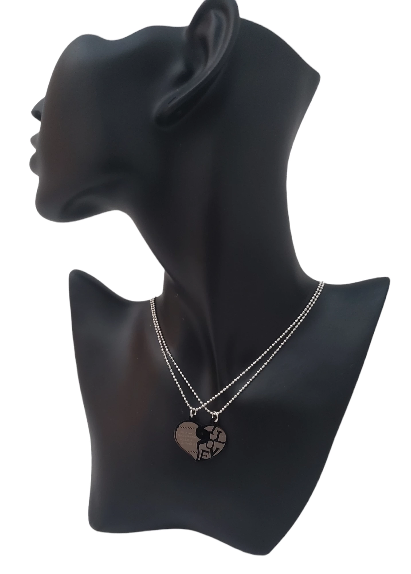 Collier Duo Cœur Divisé LOVE ❤️ 1 CL CP Collier webp