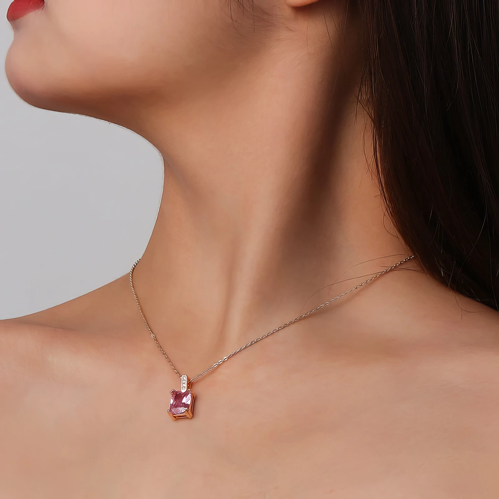 Collier Pendentif Rectangulaire đź’Ž 1 CL FN webp