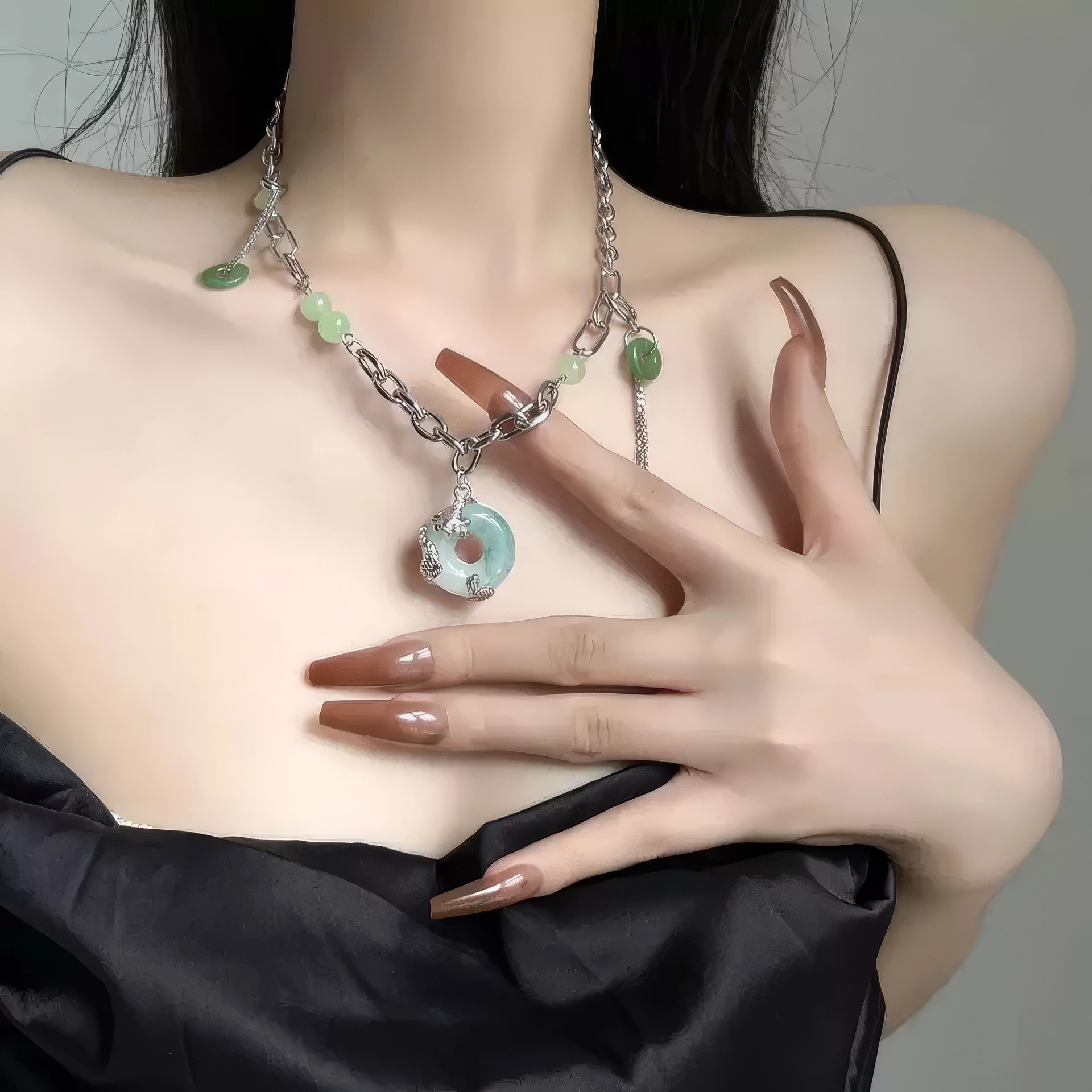 Collier Statement Chaîne Épaisse 🍃 1 CL MX webp