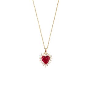 COLLIER RED HEART