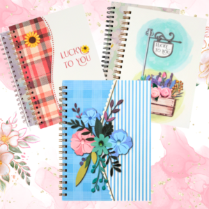 Cahier Spiral Design Floral
