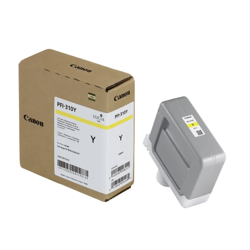 Canon PFI-310 Cartouche d’encre Originale Jaune 330ML 1 Canon PFI Cartouche d’encre Originale Jaune ML