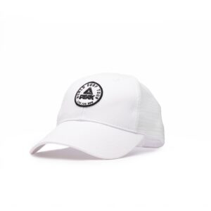 Casquette Trucker Blanche Peak Patch Rond Brod