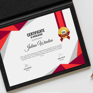 Certificat A sur Papier g