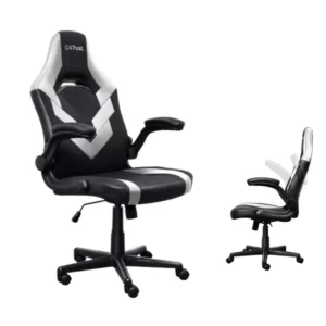 Trust GXT W Riye &# Chaise Gaming Blanc