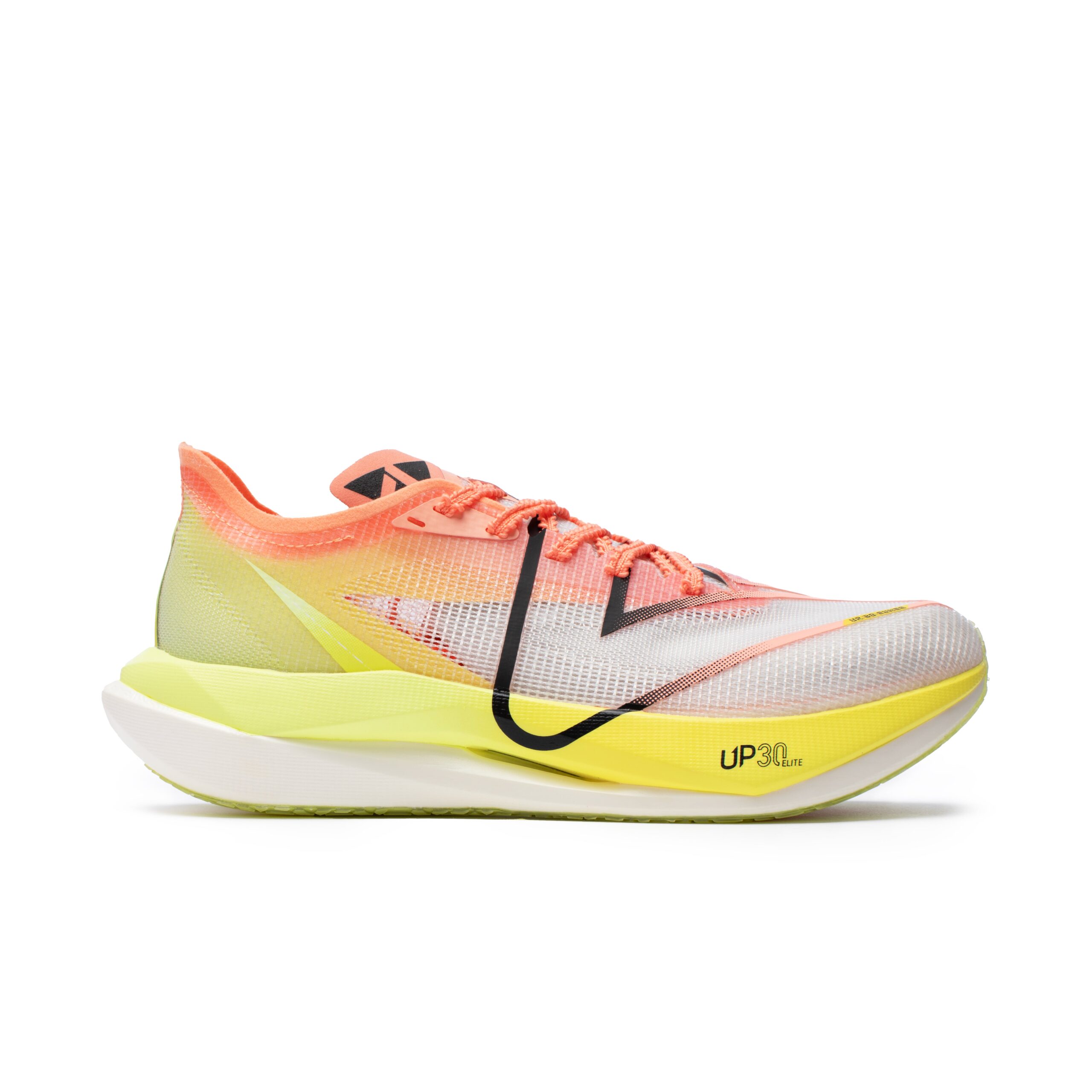 Chaussure Peak Running UP Elite Orange Jaune Fluo