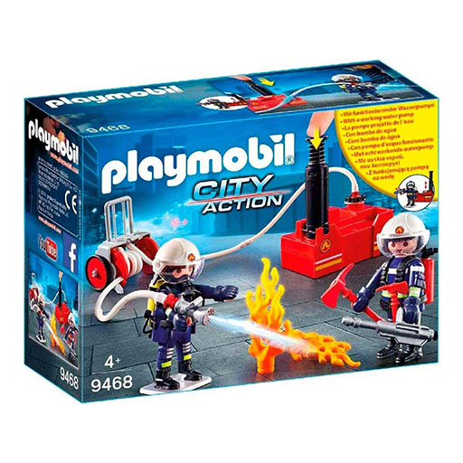 Pompiers avec matériel d’incendie Playmobil City Action 1 City Action Firefighters with Water Pump jpg