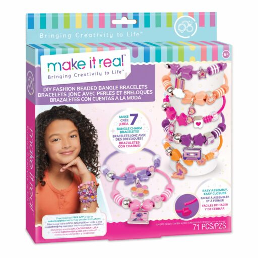 DIY Fashion Beaded Bangle Bracelets Make It Real 1 DIY Fashion Beaded Bangle Bracelets Make It Real e jpg