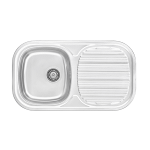 EVIER INOX MONOBAC AVEC EGOUTOIR ENCASTRE png