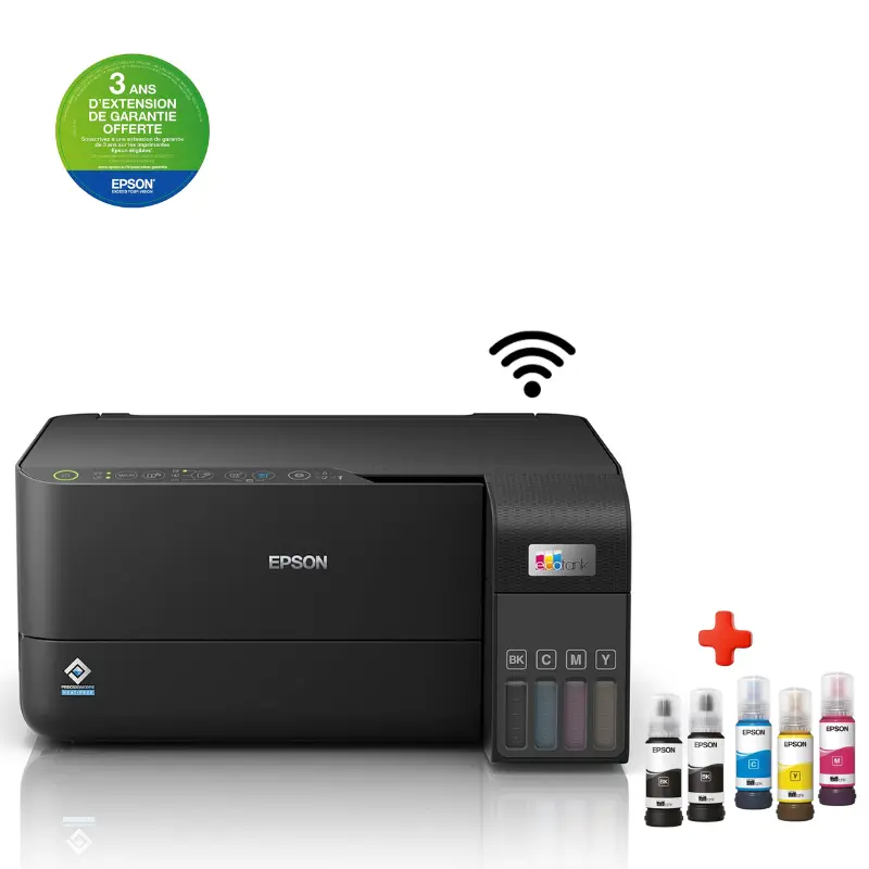 Epson EcoTank L3550 – Imprimante (3en1) Couleur Wifi 1 Epson EcoTank L – Imprimante (en) Couleur Wifi