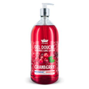 Flacon L gel douche cranberry