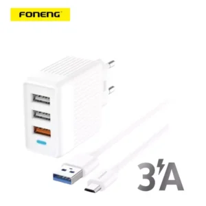 Chargeur Rapide Triple USB Foneng EU A Micro