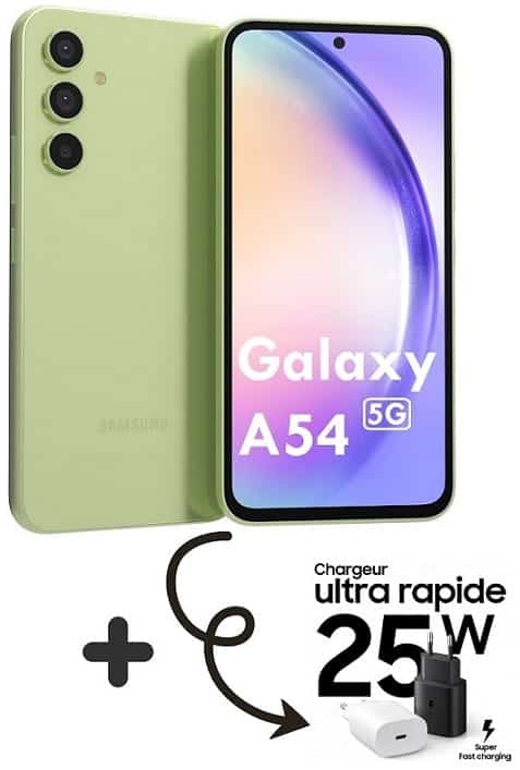Smartphone Samsung Galaxy A54 5G (8+128Go) Vert 1 Smartphone Samsung Galaxy A G (+Go) Vert