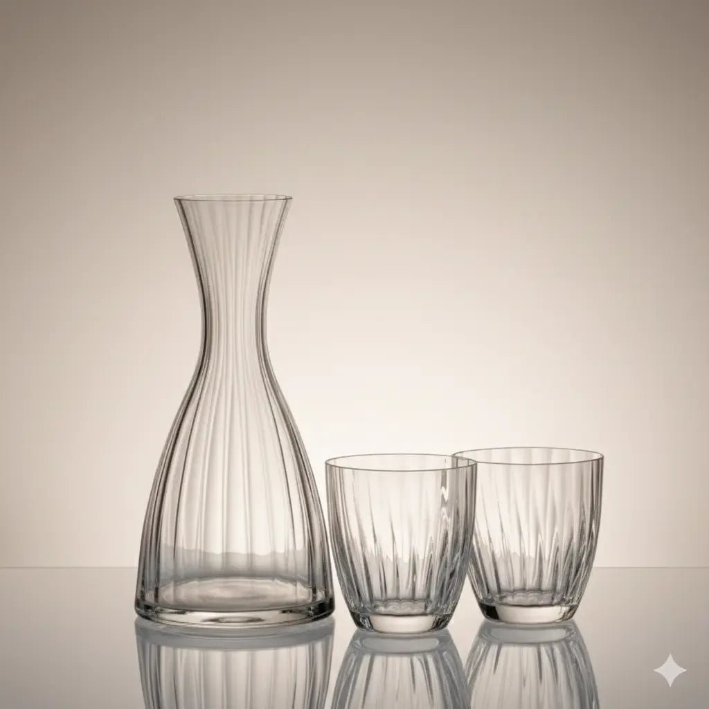 Coffret Kate Optic – 1 Carafe 1200ml + 2 verres 300ml – Cristal de Bohême 1 Gemini Generated Image iwspiwspiwspi