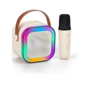 Haut Parleur Bluetooth K W Avec Microphone karaoke Beige