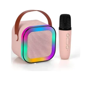 Haut Parleur Bluetooth K W Avec Microphone karaoke Rose