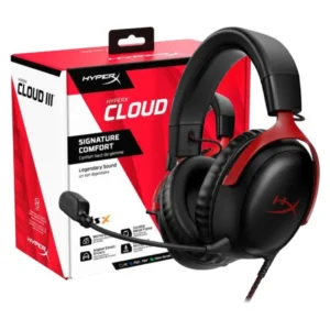 HyperX Cloud III – Casque Gaming Noir et Rouge