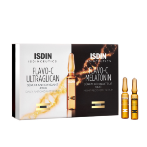 ISDIN Flavo C Melatonin Ultraglican S rum duo anti ge Tunisie