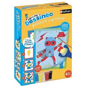 Kit creatif Dessineo Peinture au pochoir Nathan jpg