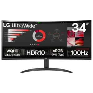 LG WRQK &# Écran Gaming UltraWide &Prime; WQHD Incurvé Hz