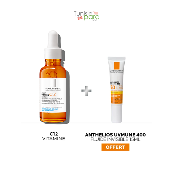 La Roche Posay Sérum Vitamin C12 30ml + Anthelios Fluide SPF50 15ml Offert 1 La Roche Posay Serum Vitamin C ml Anthelios Fluide SPF ml Offert png