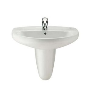 Lavabo VICTORIA Semi Colonne Blanc jpg