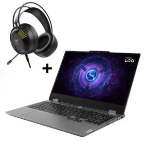 LENOVO LOQ IAX – PC Portable Gamer i è Gén RTX Go SSD + Micro Casque Gamer