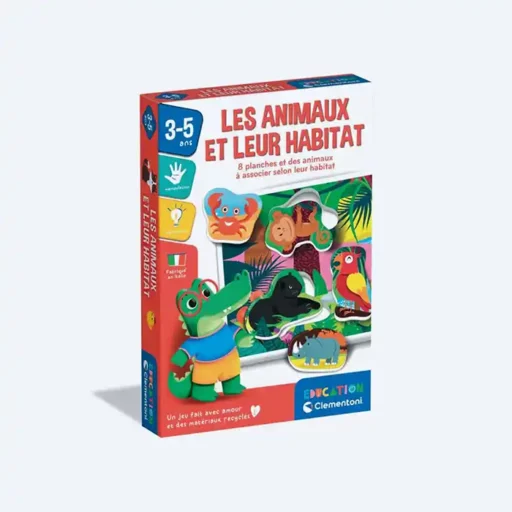 Les animaux et leur habitat Clementoni 1 Les animaux et leur habitat Clementoni e webp