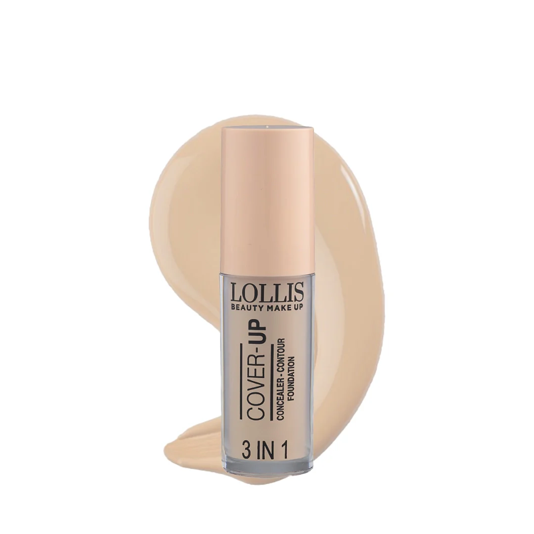 LOLLIS COVER UP 3IN1 CONCEALER CONTOUR FOUNDATION N°4 1 Lollis Cover Up In Concealer Contour Foundation ml webp