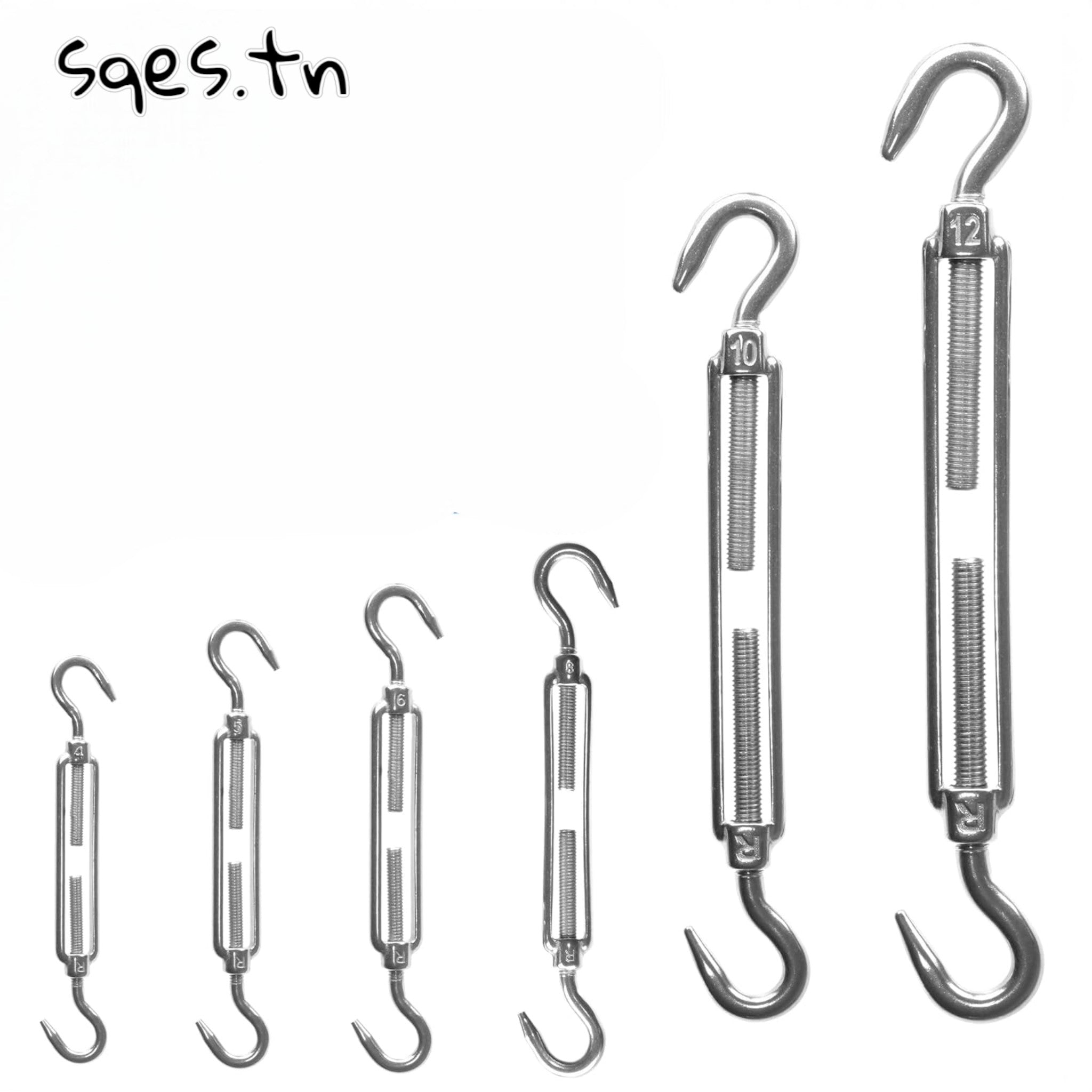 Tendeurs de Fil Galvanisé (Lot de 2 pièces) 1 Lot de tendeurs de fil galvanisee