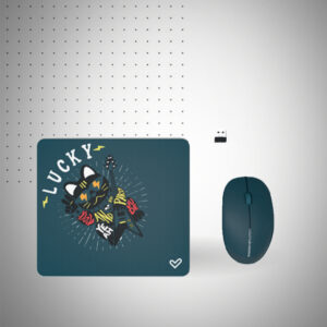 ENSEMBLE SANS FIL SOURIS &# TAPIS STAR WAVE CM &# VERT